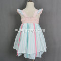 Striped Beach Party Wear Sleeveless kids Long Dress